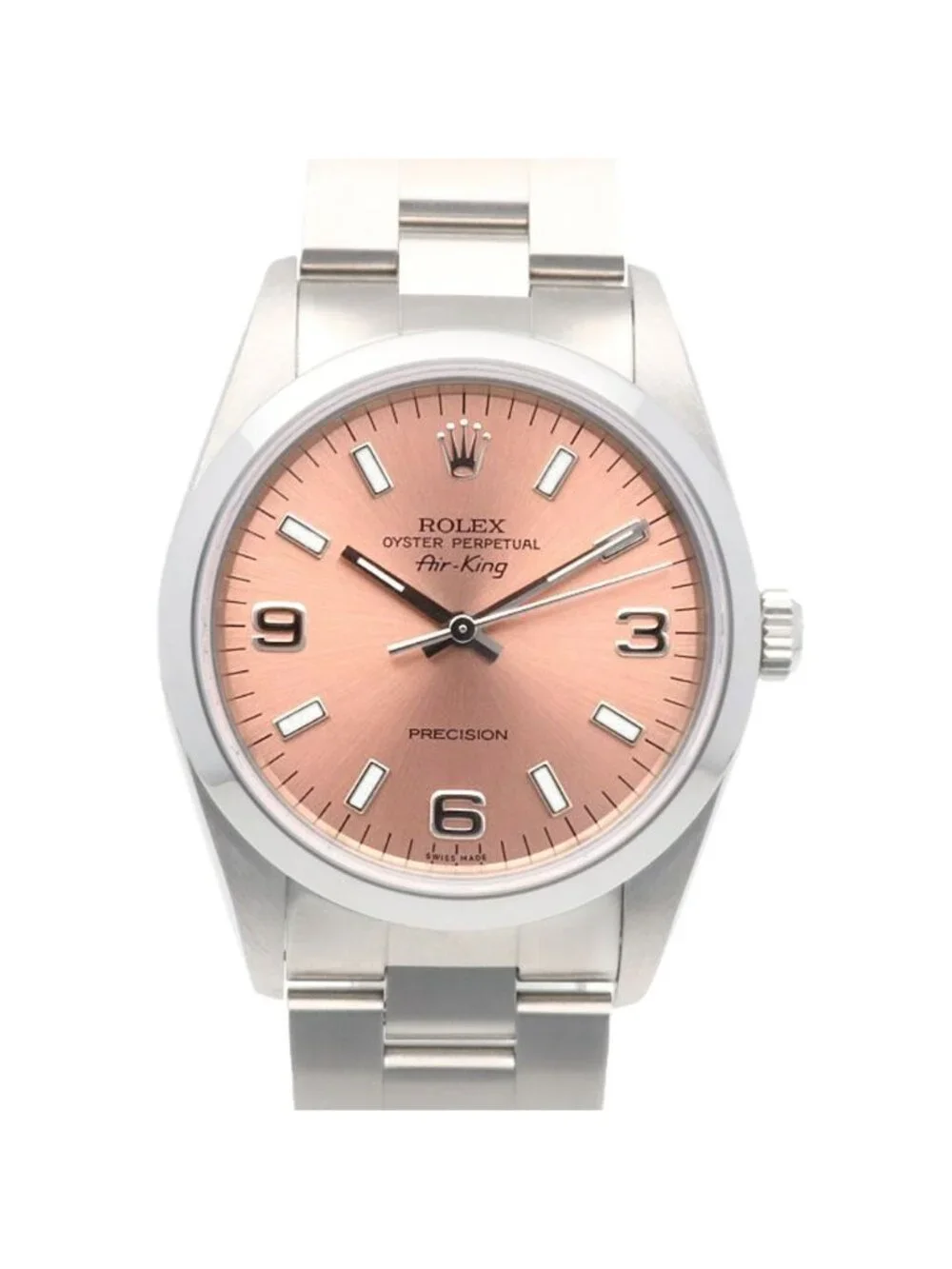 Rolex Air King Oistar Perpetual Watch Clock Stainless Steel Automatic